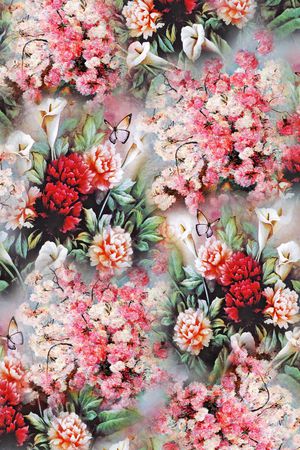 油画印花花型图片
