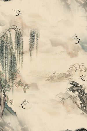 水墨印花花型图片