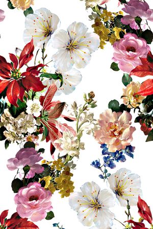花卉印花花型图片