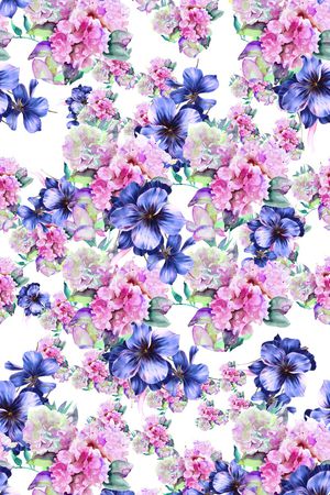 小碎花印花花型图片