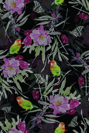 花朵印花花型图片