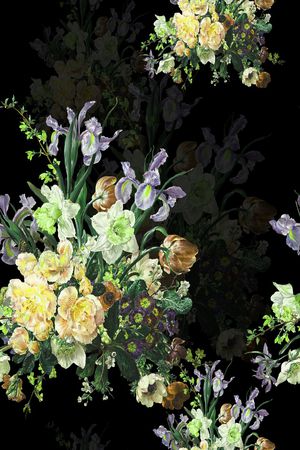 花卉印花花型图片