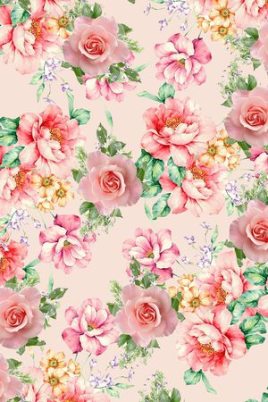 小碎花印花花型图片
