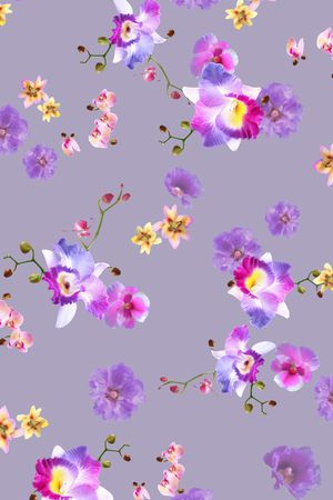 花卉印花花型图片