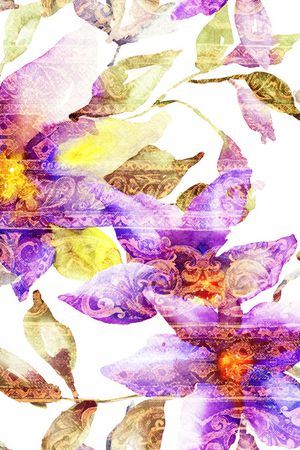小碎花印花花型图片