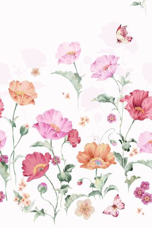 牡丹印花花型图片