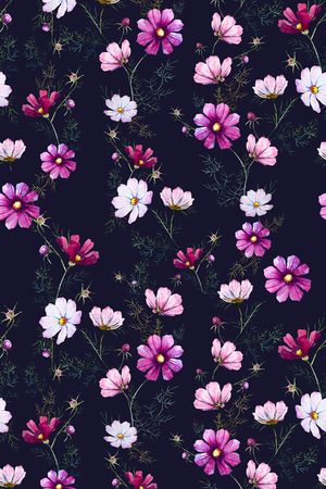 小碎花印花花型图片