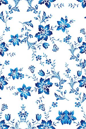 小碎花印花花型图片