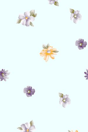 花朵印花花型图片