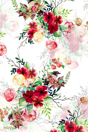 花朵印花花型图片