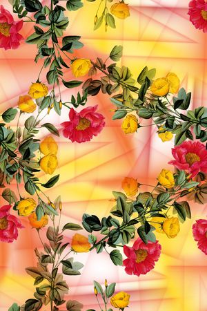 小碎花印花花型图片