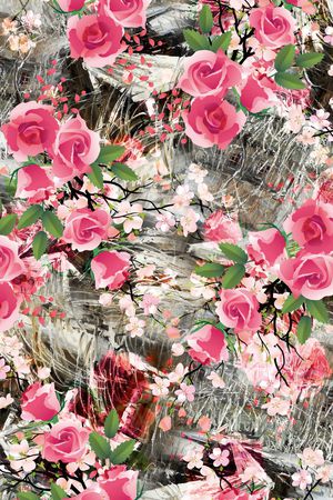 花朵印花花型图片