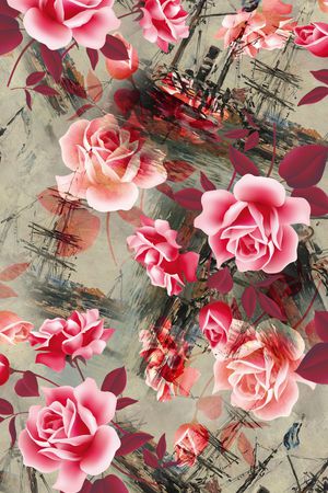 乱花印花花型图片