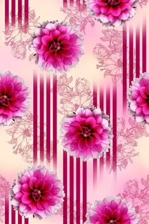 花朵印花花型图片