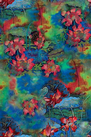 花卉印花花型图片