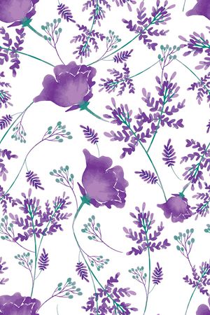 小碎花印花花型图片