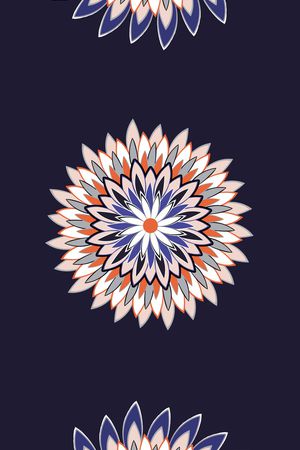 几何花印花花型图片