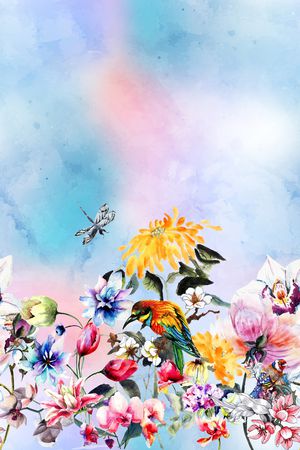 鸟印花花型图片