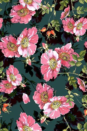 层次印花花型图片
