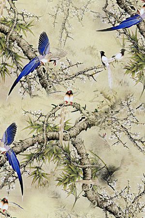 鸟印花花型图片