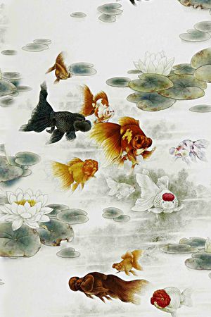 国画印花花型图片