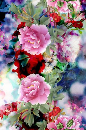 中国风印花花型图片