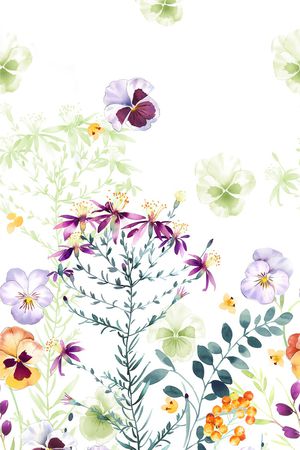 花朵印花花型图片