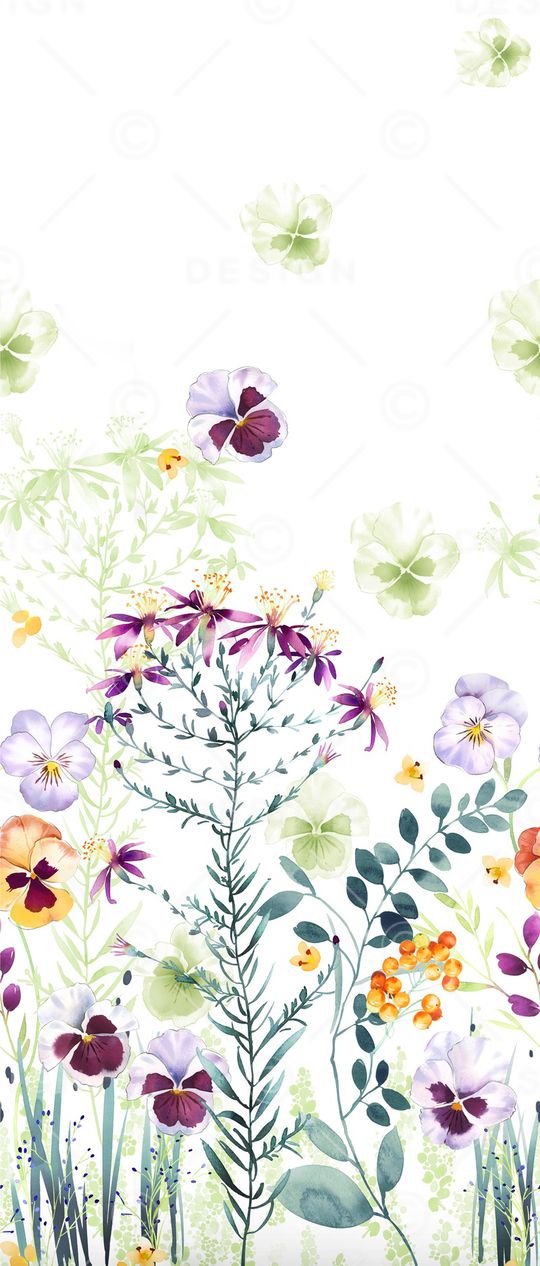 花朵印花花型图片