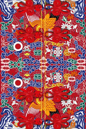 青花瓷印花花型图片
