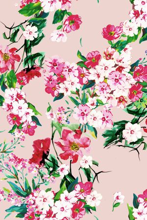 手绘印花花型图片