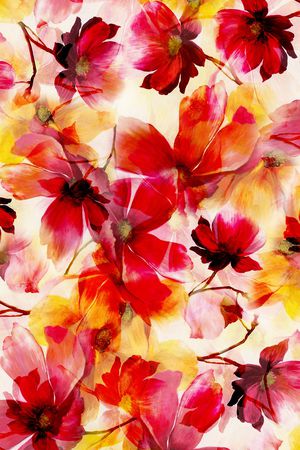 乱花印花花型图片