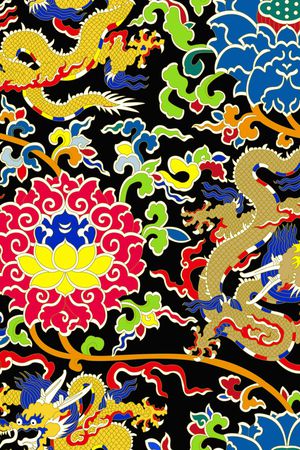 宫廷风印花花型图片