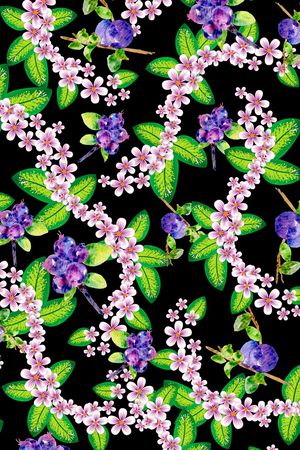 罂粟花印花花型图片