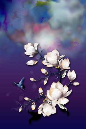 大花印花花型图片