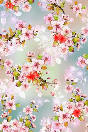 花卉印花花型图片