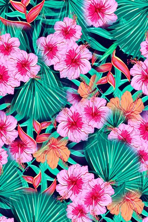 花朵印花花型图片
