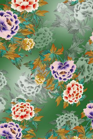 花卉印花花型图片