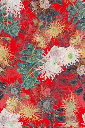 花卉印花花型图片