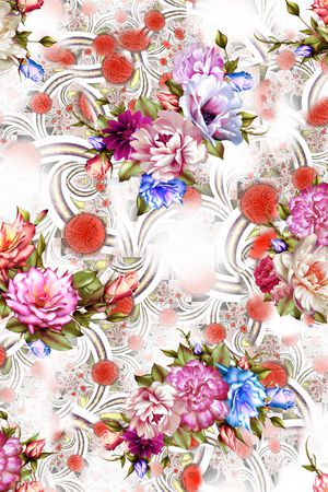 花卉印花花型图片