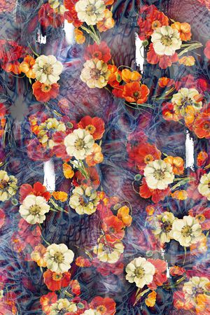 花朵印花花型图片