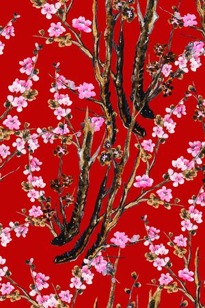 抽象印花花型图片