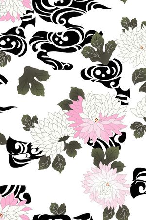 花卉印花花型图片