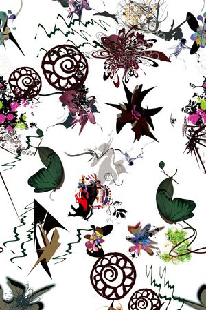 花卉印花花型图片