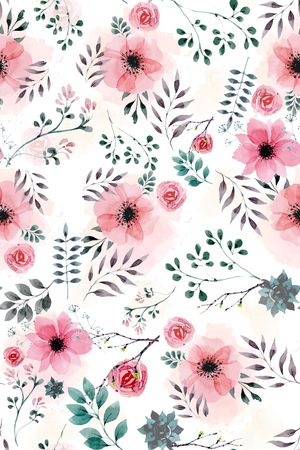 花朵印花花型图片