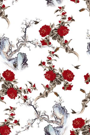 花卉印花花型图片