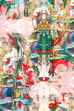 日韩风印花花型图片