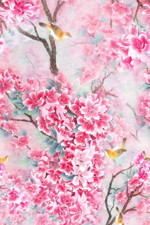 中国风印花花型图片