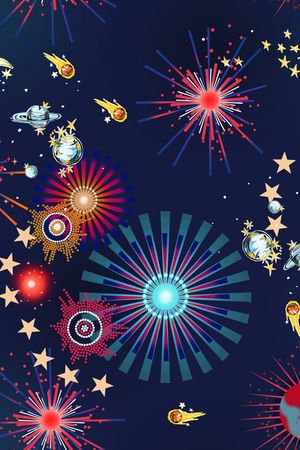 星空印花花型图片