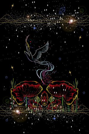 星空印花花型图片