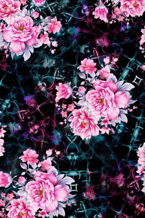 乱花印花花型图片